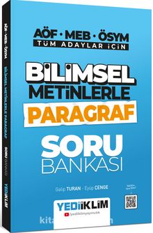 Tüm Adaylar İçin Bilimsel Metinlerle Paragraf Soru Bankası kitap kapağı