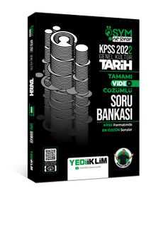 2022 KPSS Genel Kültür ÖSYM Ne Sorar Tarih Tamamı Video Çözümlü Soru Bankası kitap kapağı