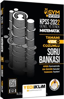 2022 KPSS Genel Yetenek Ösym Ne Sorar Matematik Tamamı Video Çözümlü Soru Bankası kitap kapağı