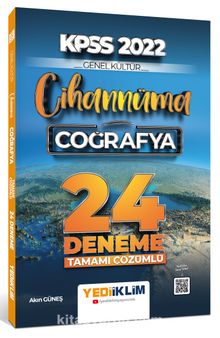 2022 KPSS Cihannüma Genel Kültür Coğrafya Tamamı Çözümlü 24 Deneme kitap kapağı