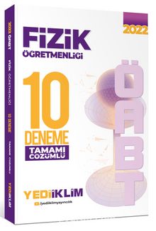 2022 ÖABT Fizik Öğretmenliği Tamamı Çözümlü 10 Deneme kitap kapağı