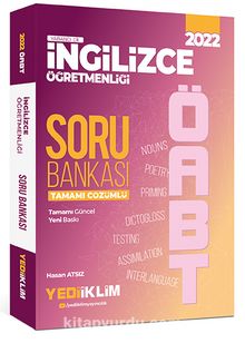 2022 ÖABT İngilizce Öğretmenliği Tamamı Çözümlü Soru Bankası kitap kapağı