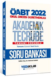 2022 ÖABT Okul Öncesi Öğretmenliği Akademik Tecrübe Tamamı Çözümlü Soru Bankası kitap kapağı
