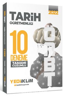2022 ÖABT Tarih Öğretmenliği Tamamı Çözümlü 10 Deneme kitap kapağı