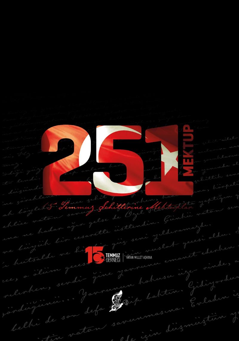 251 Mektup 15 Temmuz Şehitlerine Mektuplar kitap kapağı