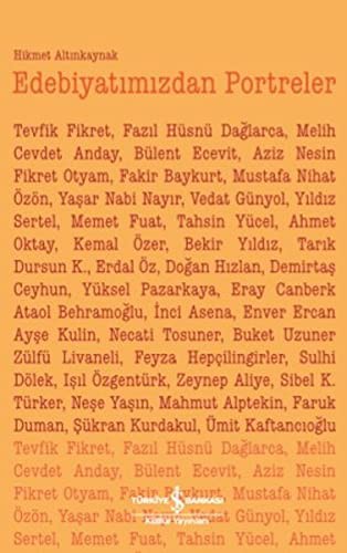 Edebiyatımızdan Portreler kitap kapağı