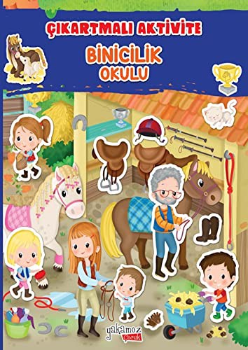 Binicilik Okulu / Çıkartmalı Aktivite kitap kapağı
