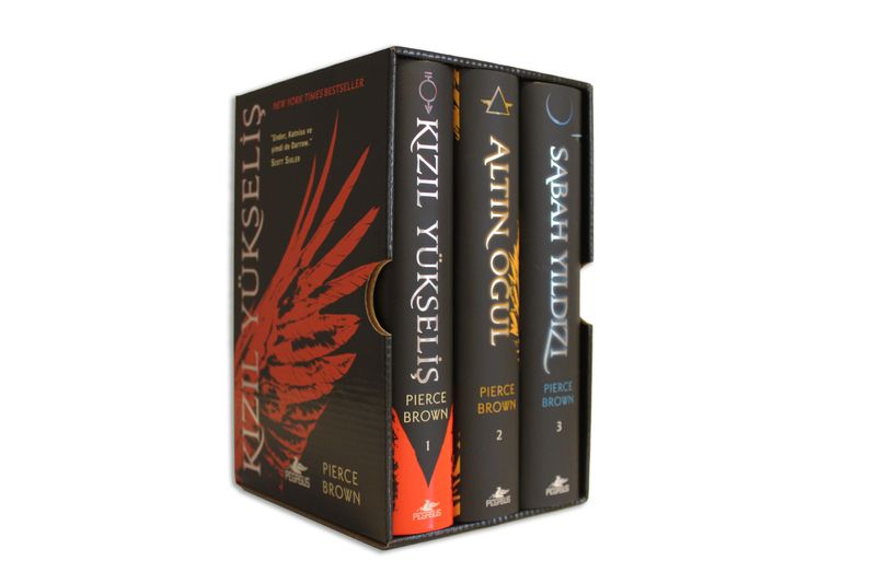 Kızıl İsyan Serisi Set (Pierce Brown) (3 Kitap Ciltli-Kutulu) kitap kapağı