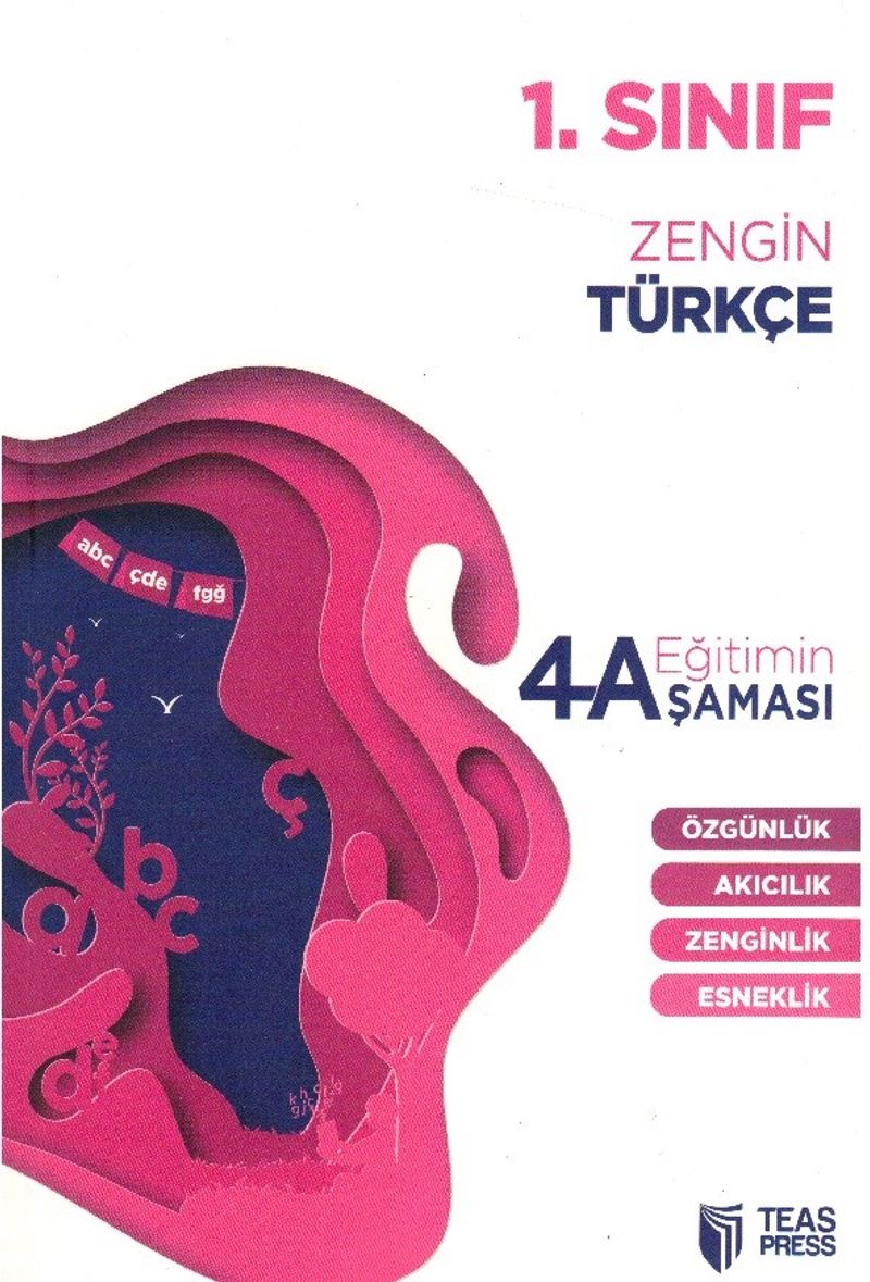 1. Sınıf Türkçe (4A Eğitim Şeması ) kitap kapağı