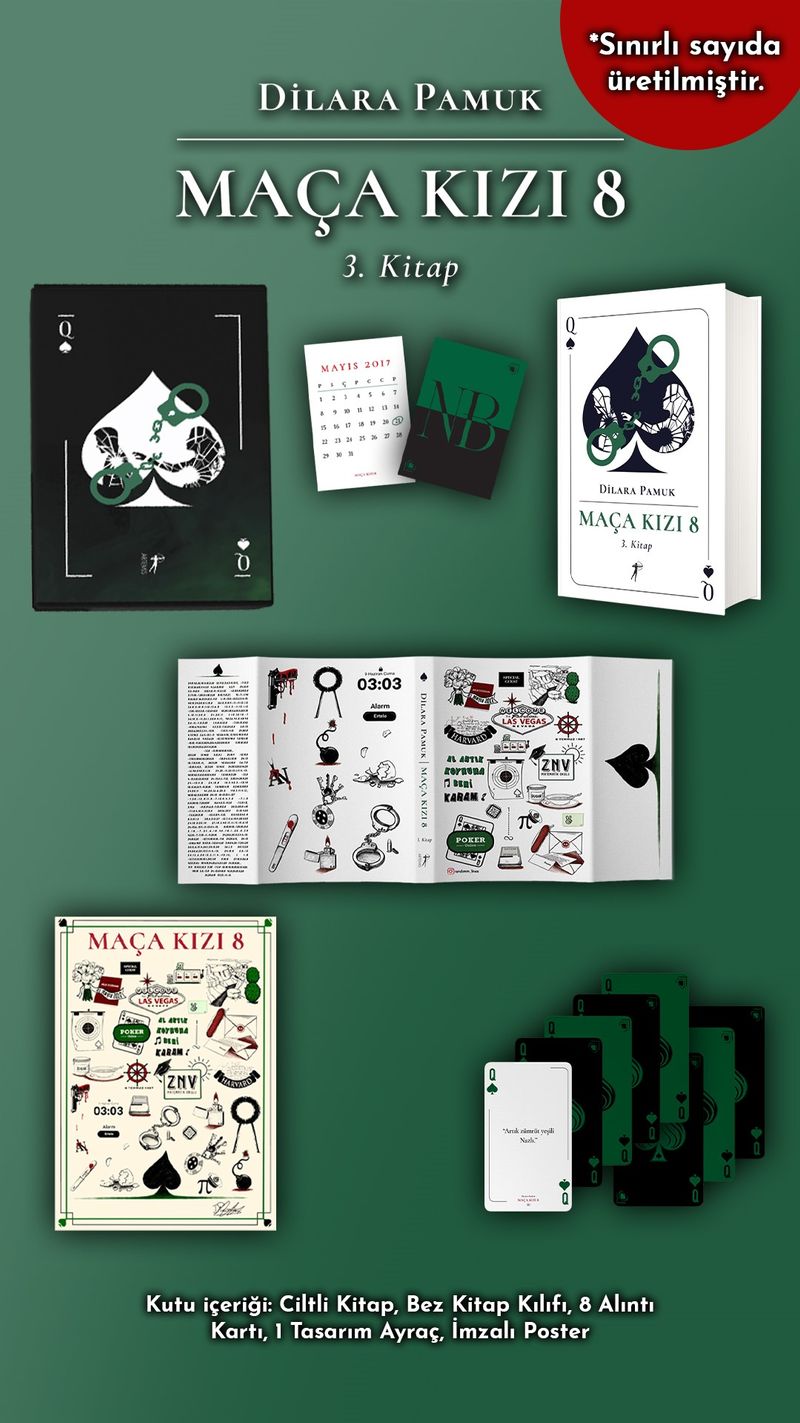 Maça Kızı 8 (3. Kitap) (Ciltli-Kutulu Set) kitap kapağı