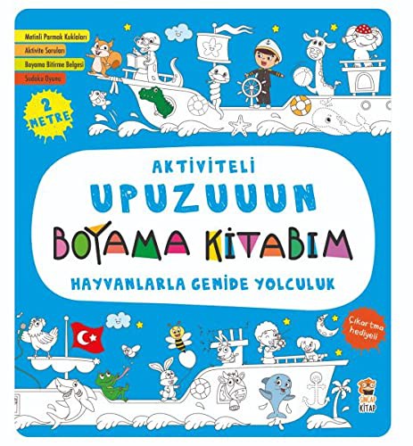 Aktiviteli Upuzuuun Boyama Kitabım / Hayvanlarla Gemide Yolculuk kitap kapağı