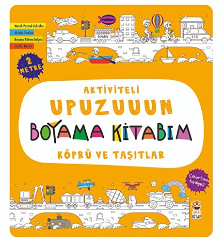 Aktiviteli Upuzuuun Boyama Kitabım / Köprü ve Taşıtlar kitap kapağı