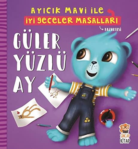 Güler Yüzlü Ay - Ayıcık Mavi İle İyi Geceler Masalları kitap kapağı