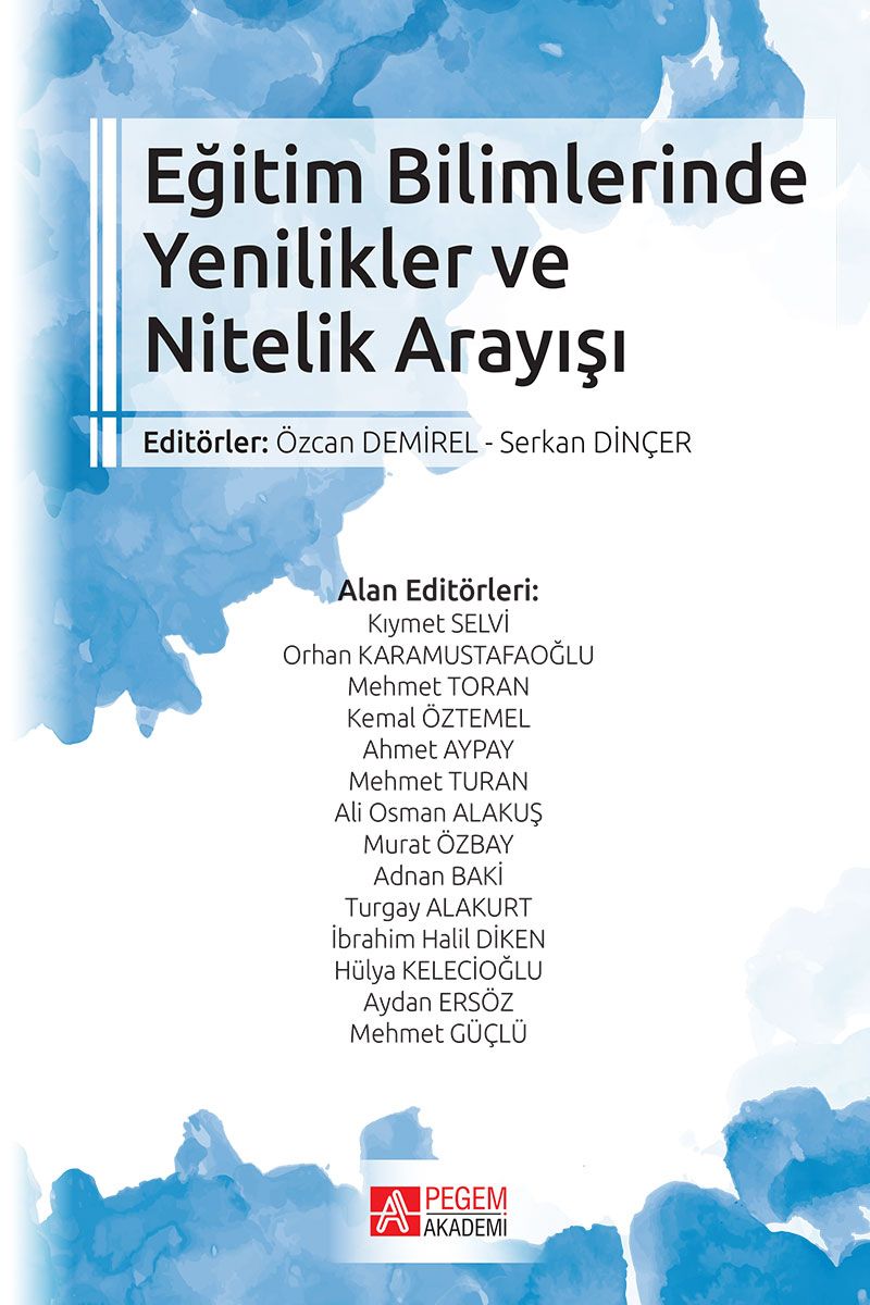 Eğitim Bilimlerinde Yenilikler ve Nitelik Arayışı kitap kapağı