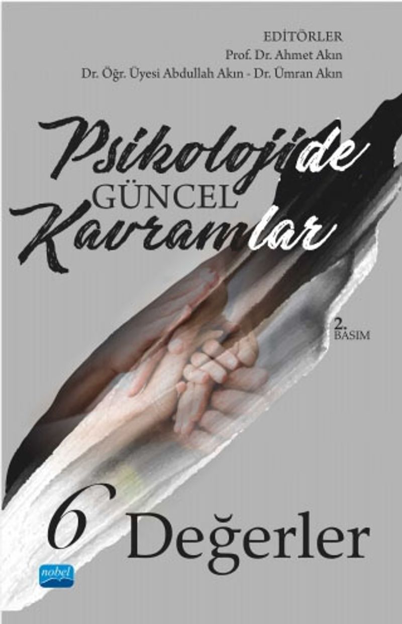 Psikolojide Güncel Kavramlar -6 Değerler kitap kapağı