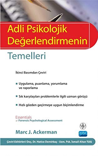 Adli Psikolojik Değerlendirmenin Temelleri kitap kapağı