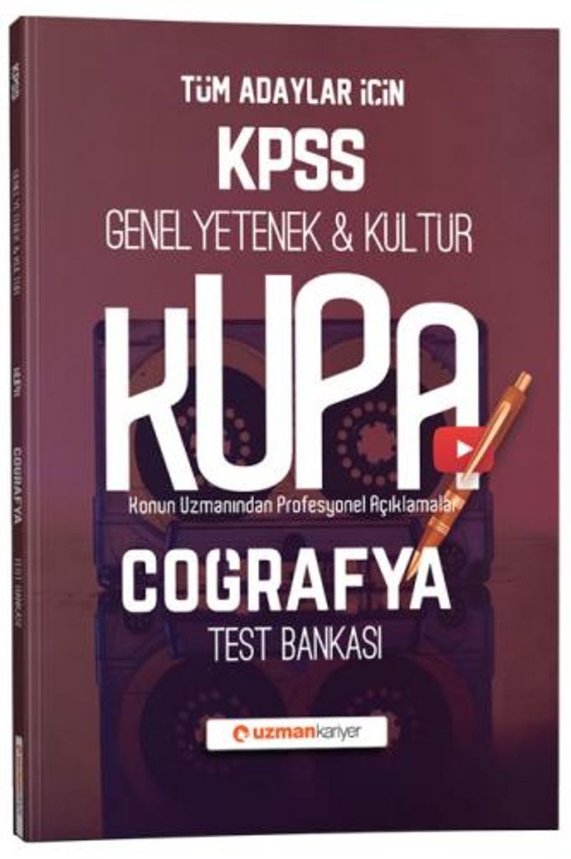 2020 KPSS Coğrafya Kupa Konu Konu Test Bankası kitap kapağı