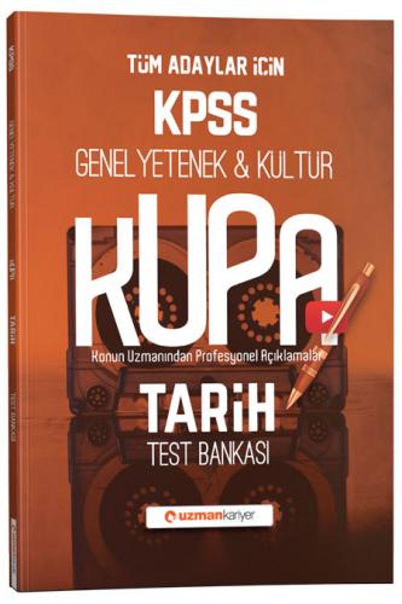 2020 KPSS Tarih Kupa Konu Konu Test Bankası kitap kapağı