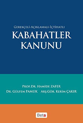 Kabahatler Kanunu kitap kapağı