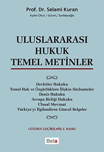 Uluslararası Hukuk Temel Metinler kitap kapağı