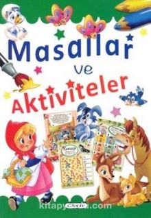 Masallar ve Aktiviteler (Yeşil) kitap kapağı