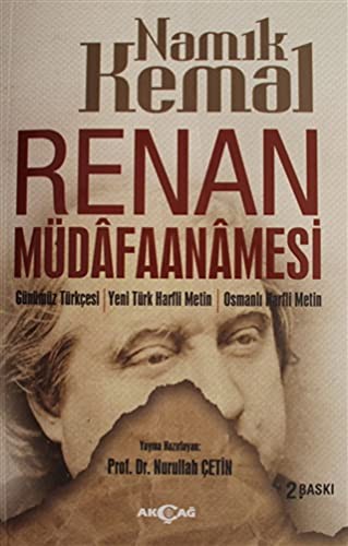 Renan Müdafaanamesi Günümüz Türkçesi - Yeni Türk Harfli Metin - Osmanlı Harfli Metin kitap kapağı