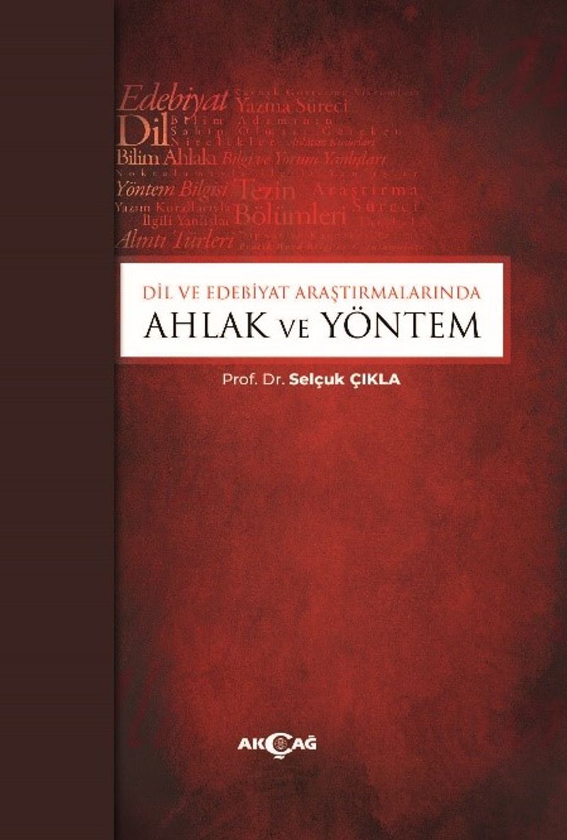 Dil ve Edebiyat Araştırmalarında Ahlak ve Yöntem kitap kapağı