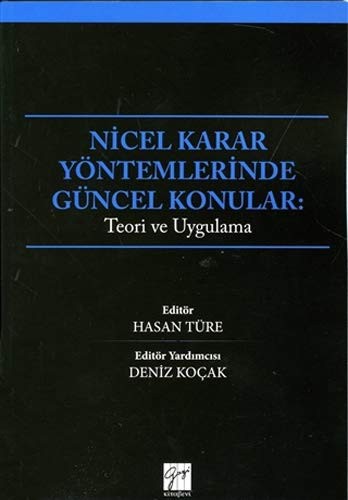 Nicel Karar Yöntemlerinde Güncel Konular kitap kapağı