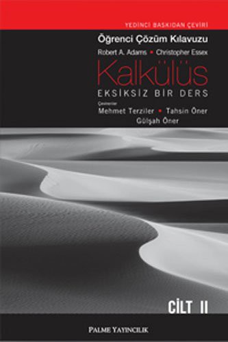 Kalkülüs Eksiksiz Bir Ders Öğrenci Çözüm Klavuzu Cilt II kitap kapağı