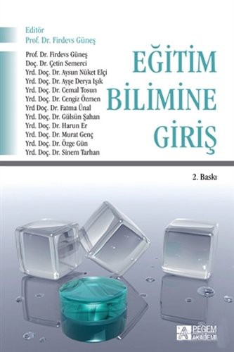 Eğitim Bilimine Giriş (Prof.Dr. Firdevs Güneş) kitap kapağı