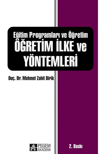 Eğitim Programları ve Öğretim Öğretim İlke ve Yöntemleri kitap kapağı