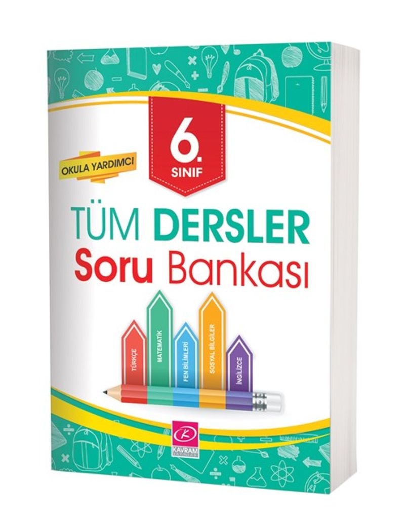 6. Sınıf Tüm Dersler Soru Bankası (Karekod Video Çözümlü) kitap kapağı