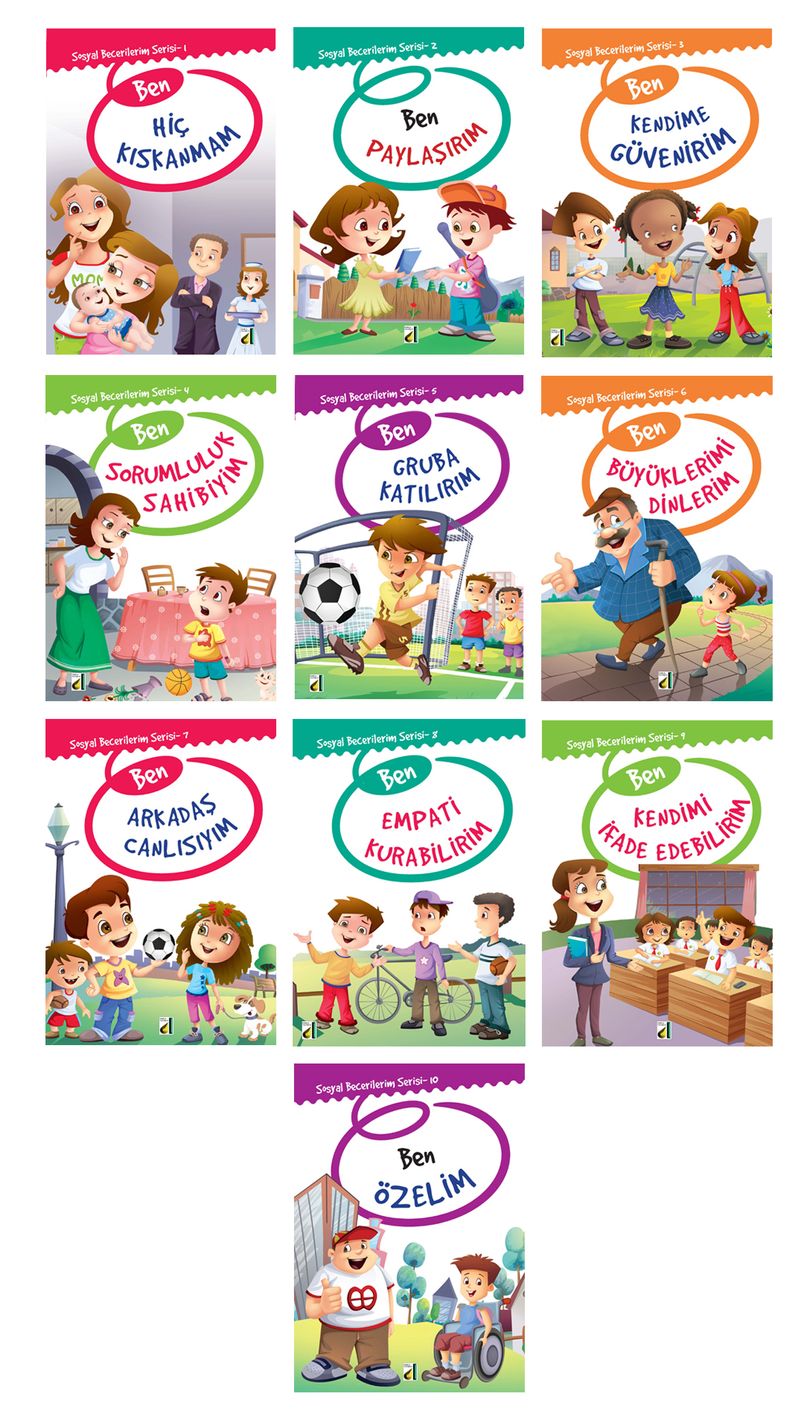 Sosyal Becerilerim Serisi (10 Kitap Takım) kitap kapağı
