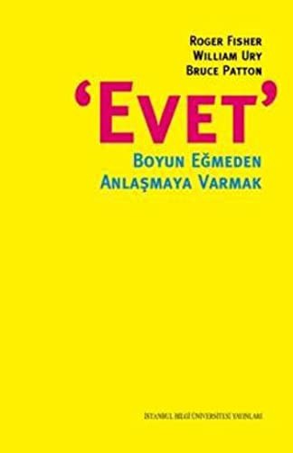 Evet Boyun Eğmeden Anlaşmaya Varmak kitap kapağı