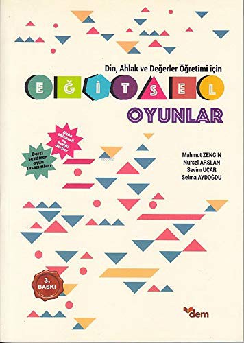 Din, Ahlak ve Değerler Öğretimi İçin Eğitsel Oyunlar kitap kapağı