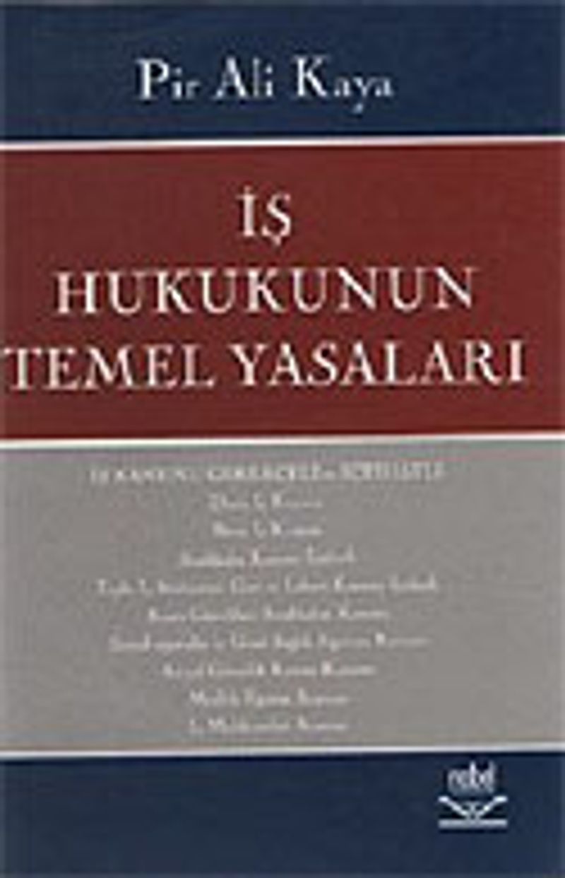 İş Hukukunun Temel Yasaları kitap kapağı
