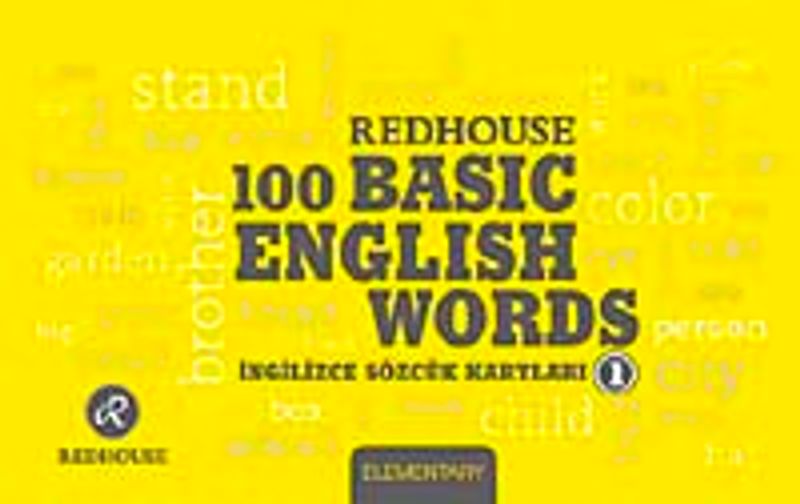 100 Basic English Words -1 (İngilizce Sözcük Kartları) kitap kapağı