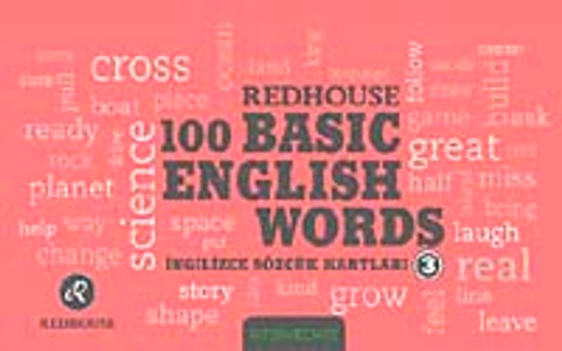 100 Basic English Words -3 (İngilizce Sözcük Kartları) kitap kapağı