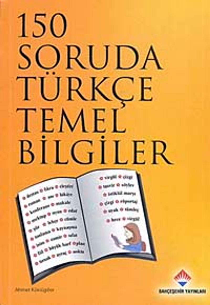 150 Soruda Türkçe Temel Bilgiler kitap kapağı