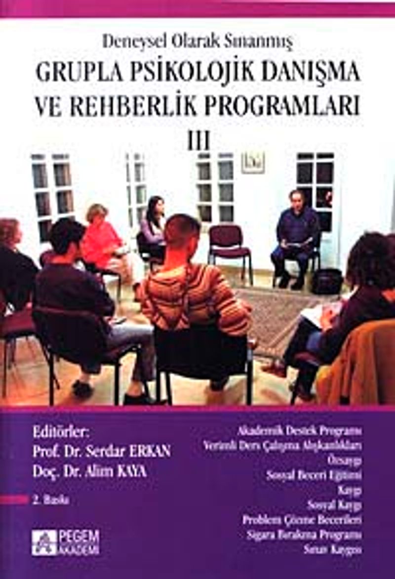 3.Kitap Deneysel Olarak Sınanmış Grupla Psikolojik Danışma ve Rehberlik Programları kitap kapağı