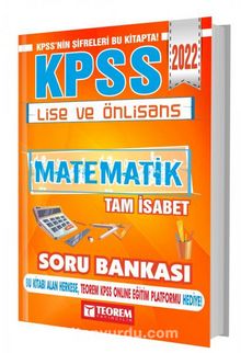 KPSS Lise ve Önlisans Tam İsabet Matematik Soru Bankası kitap kapağı