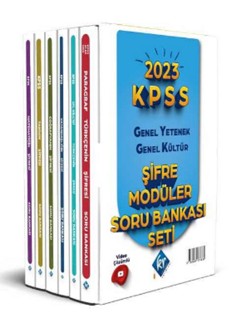 2023 KPSS Genel Yetenek Genel Kültür Şifre Modüler Soru Bankası Seti Video Çözümlü kitap kapağı