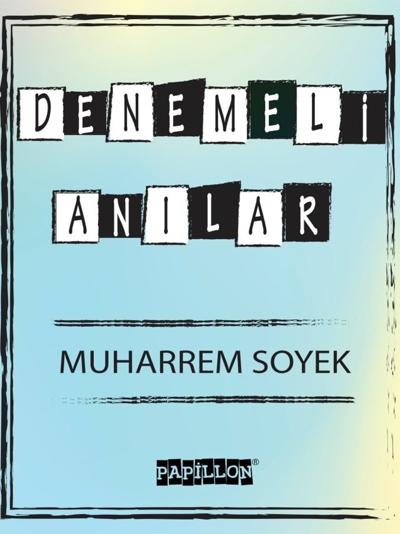 Denemeli Anılar kitap kapağı