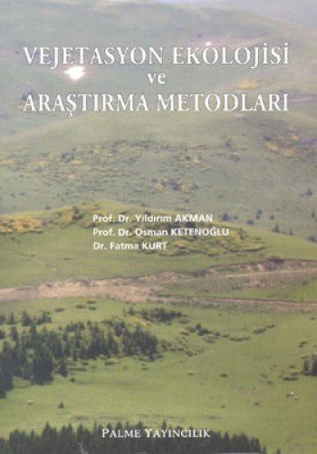 VEJETASYON EKOLOJİSİ VE ARAŞTIRMA METODLARI kitap kapağı
