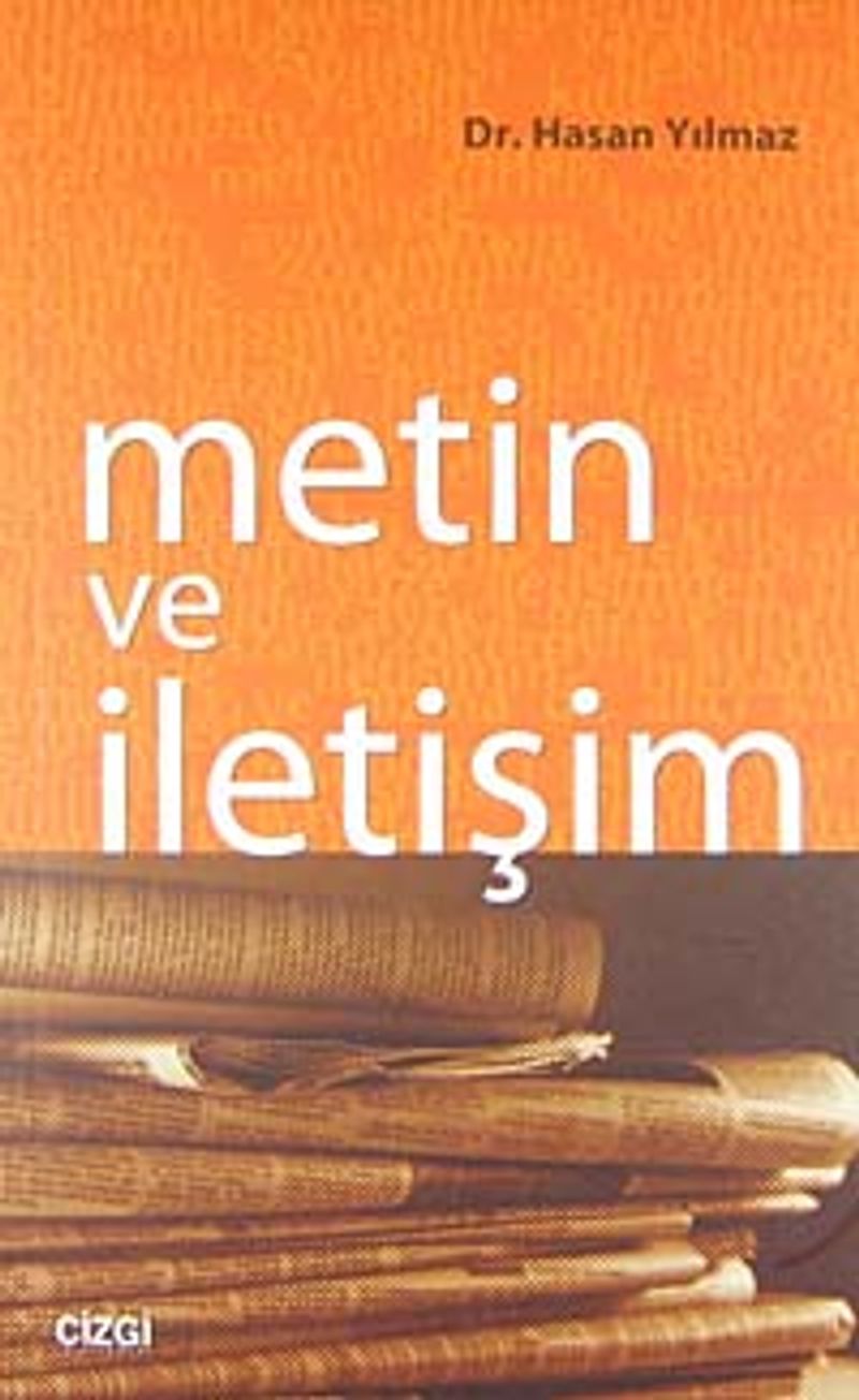 Metin ve İletişim kitap kapağı