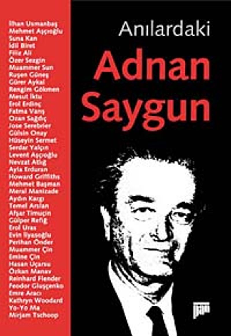 Anılardaki Adnan Saygun kitap kapağı