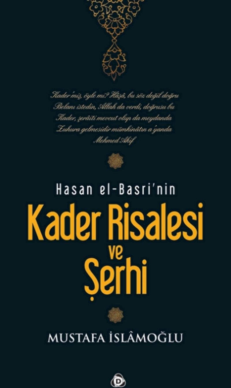Kader Risalesi ve şerhi Hasan El-Basri kitap kapağı