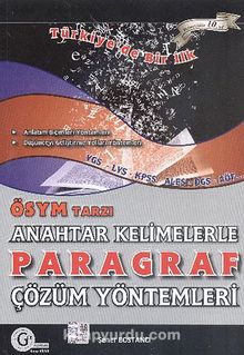 ÖSYM Tarzı Anahtar Kelimelerle Paragraf Çözüm Yöntemleri kitap kapağı