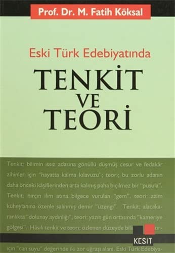 Tenkit ve Teori Eski Türk Edebiyatında kitap kapağı