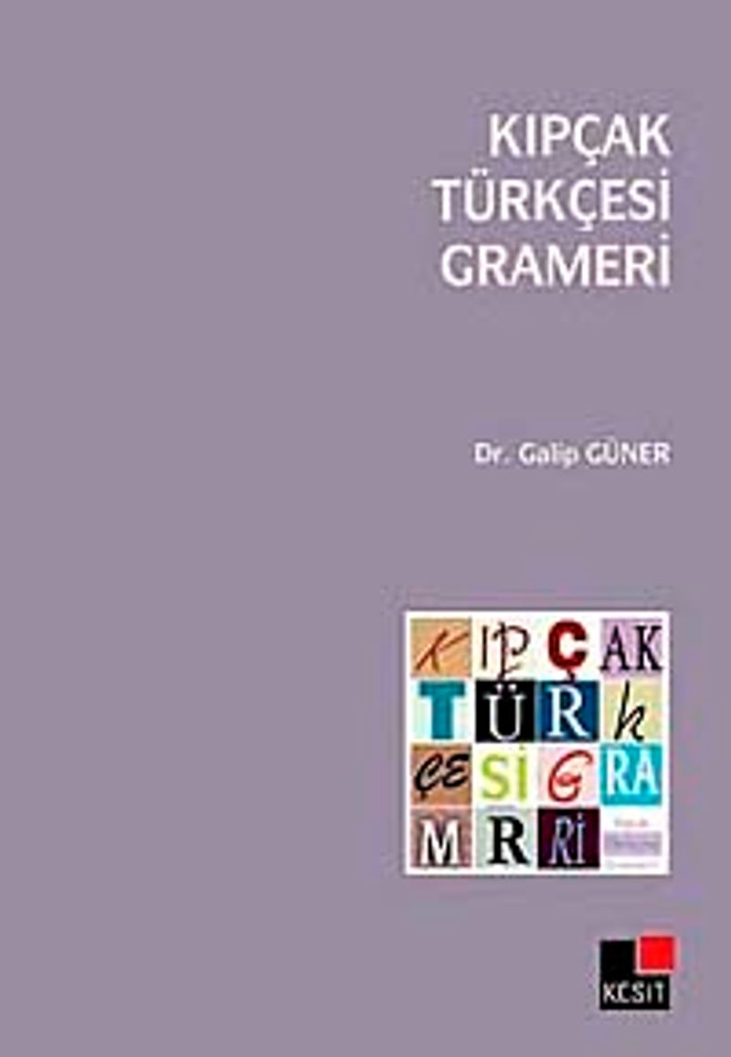 Kıpçak Türkçesi Grameri kitap kapağı